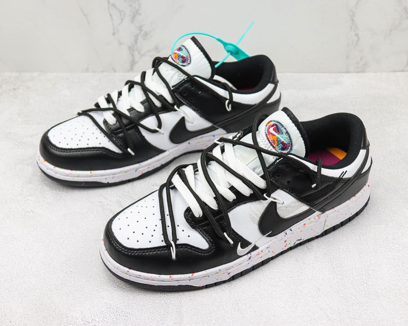 NIKE DUNK MULTI SWOOSH BLACK WHITE (IMPORTADOS)