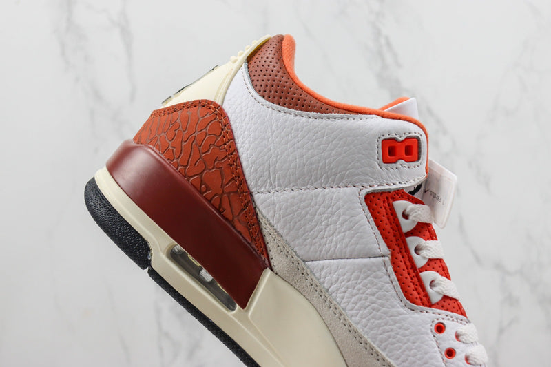 Air Jordan 3 Burst Crack White Orange (IMPORTADOS)