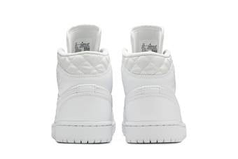 AIR JORDAN 1 MID WHITE QUILTED (IMPORTADOS)