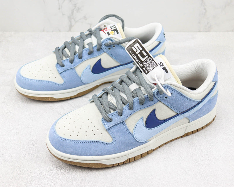 NIKE DUNK LOW DOUBLE HOOK WHITE/BLUE (IMPORTADOS)