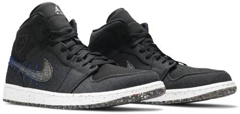 AIR JORDAN 1 MID CRATER BLACK (IMPORTADOS)