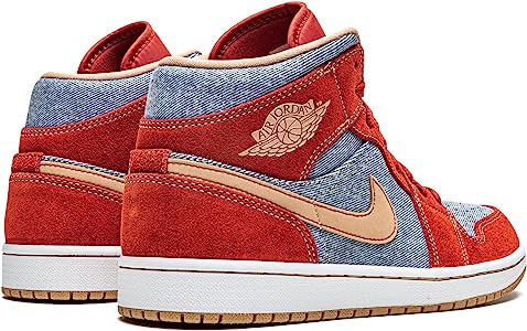 AIR JORDAN 1 MID DENIM/RED (IMPORTADOS)