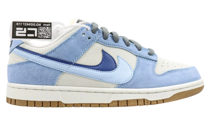 NIKE DUNK LOW DOUBLE HOOK WHITE/BLUE (IMPORTADOS)