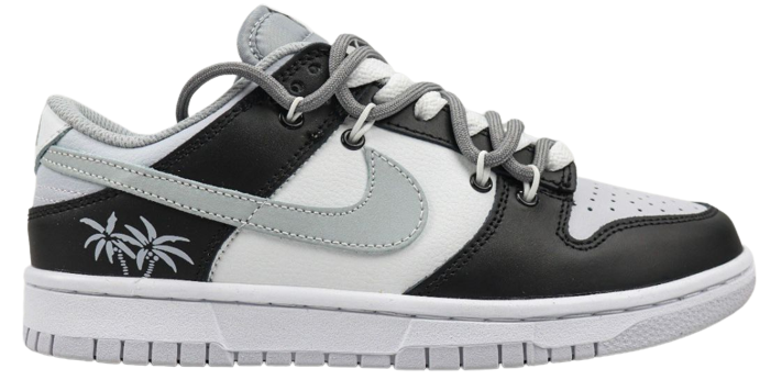 NIKE DUNK LOW BLACK AND WHITE GRAY/HOOK (IMPORTADOS)