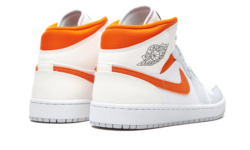 AIR JORDAN 1 MID STARFISH ORANGE WHITE (IMPORTADOS)