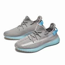 ADIDAS YEEZY BOOST 350 V2 "GRAY WITH LIGHT BLUE  (IMPORTADOS)
