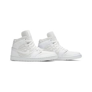 AIR JORDAN 1 MID WHITE QUILTED (IMPORTADOS)