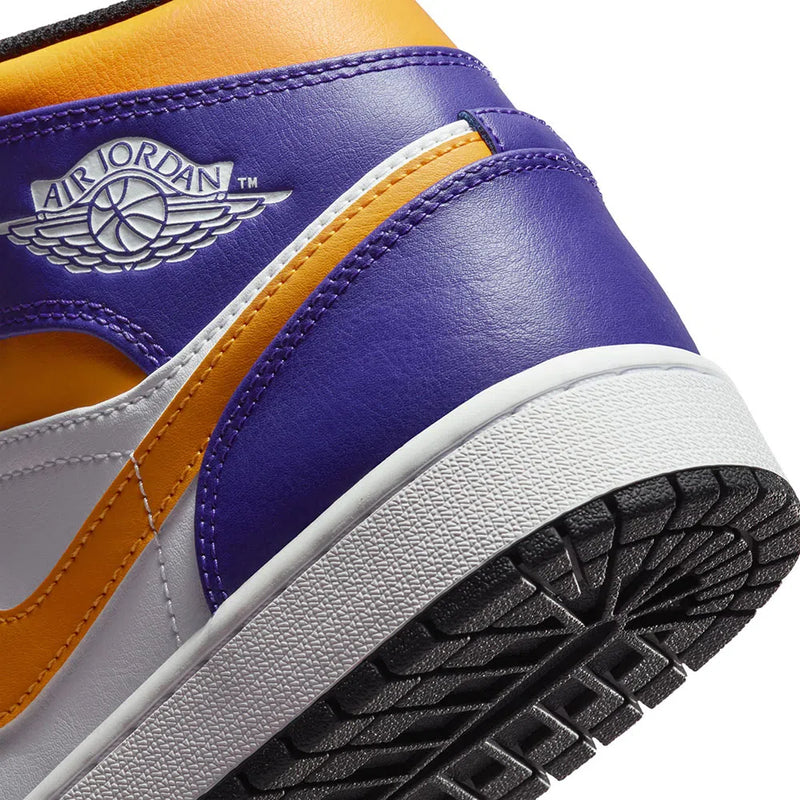 AIR JORDAN 1 MID LAKERS ROXO AMARELO (IMPORTADOS)